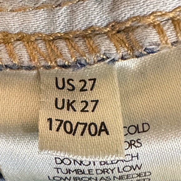 Pilcro Anthropologie Jeans Womens Blue Denim Wide Leg Baggy Loose EUC. Size 27 - Picture 12 of 13